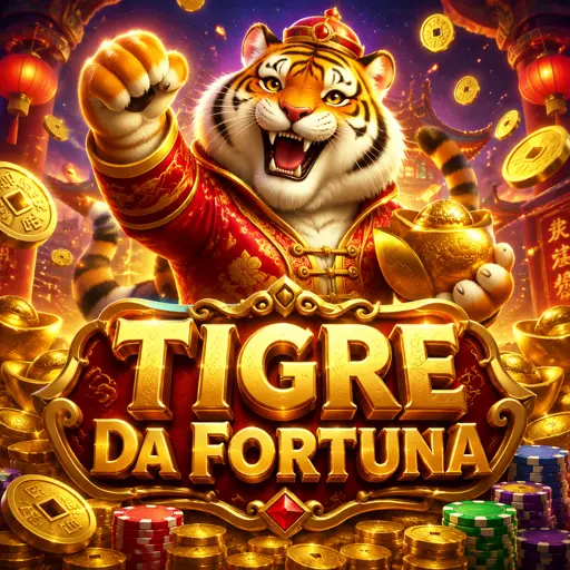 Tigre da fortuna em slot de 3 rolos com respin dourado