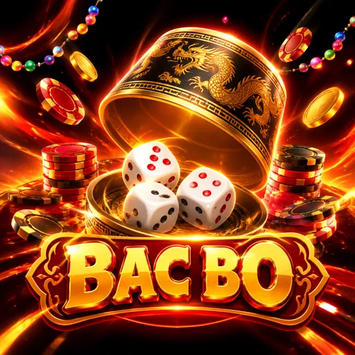 Mesa de bac bo com dados vermelhos e azuis