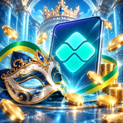 Celular aprovando pagamento com confirmação na tela do banco