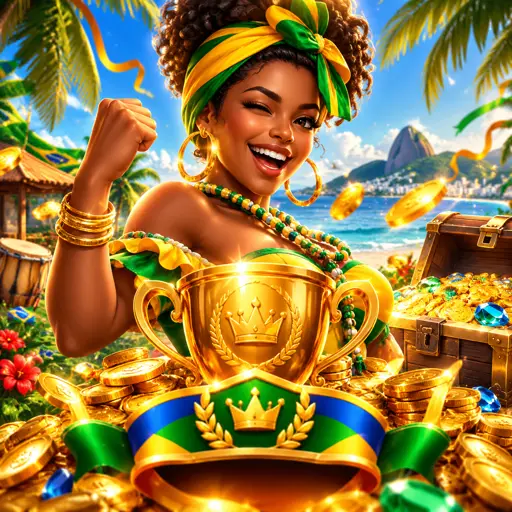 Troféu do torneio semanal de slots com prêmio de R$20.000